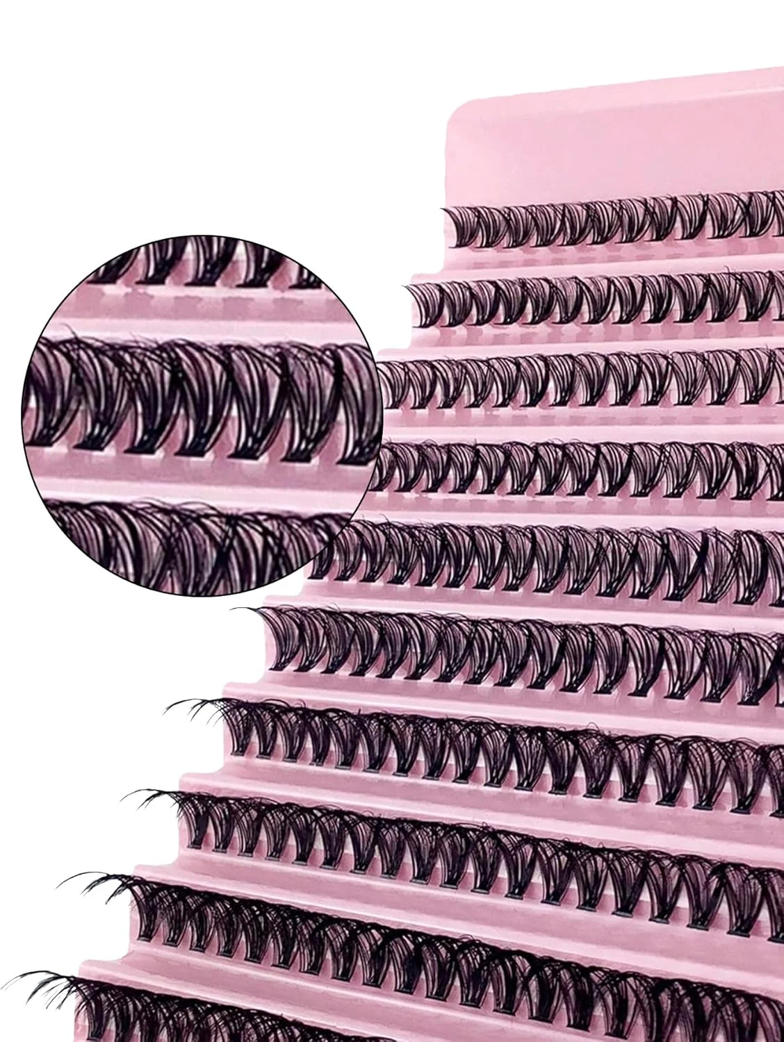 ‌Hot Selling! [P Series] European & American Style Ultra-Thick 200-Piece False Eyelash Clusters – Refill Version, Natural Feel &
