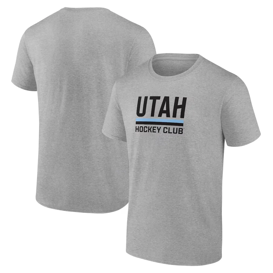 2024 estate vendita calda Hockey su ghiaccio t-shirt NHL adulto uomo e donna cotone manica corta Utah bambini Casual Comfort Top