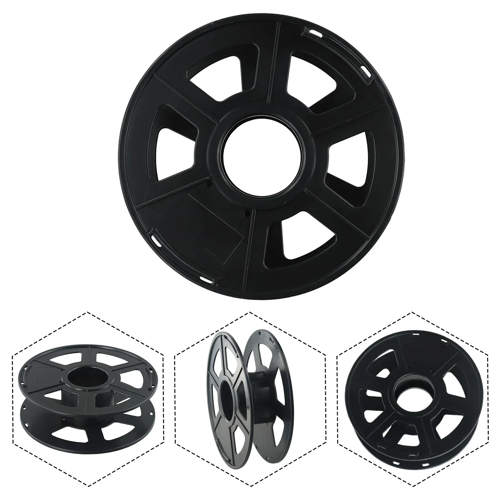 Empty Cable Wire Cable Reel For Leads Plastics 0.3/0.5/1/1.5/2/3/5/8/10m 3-Pin XLR Plug Black For Cables For Filament New