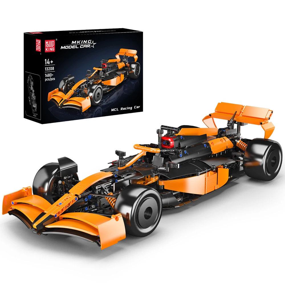 Mould King 13208 Technisches Auto-Spielzeug Das MCL Formel-1-Auto Baustein-Set Rennwagen-Bausatz Kinder Weihnachtsgeschenke