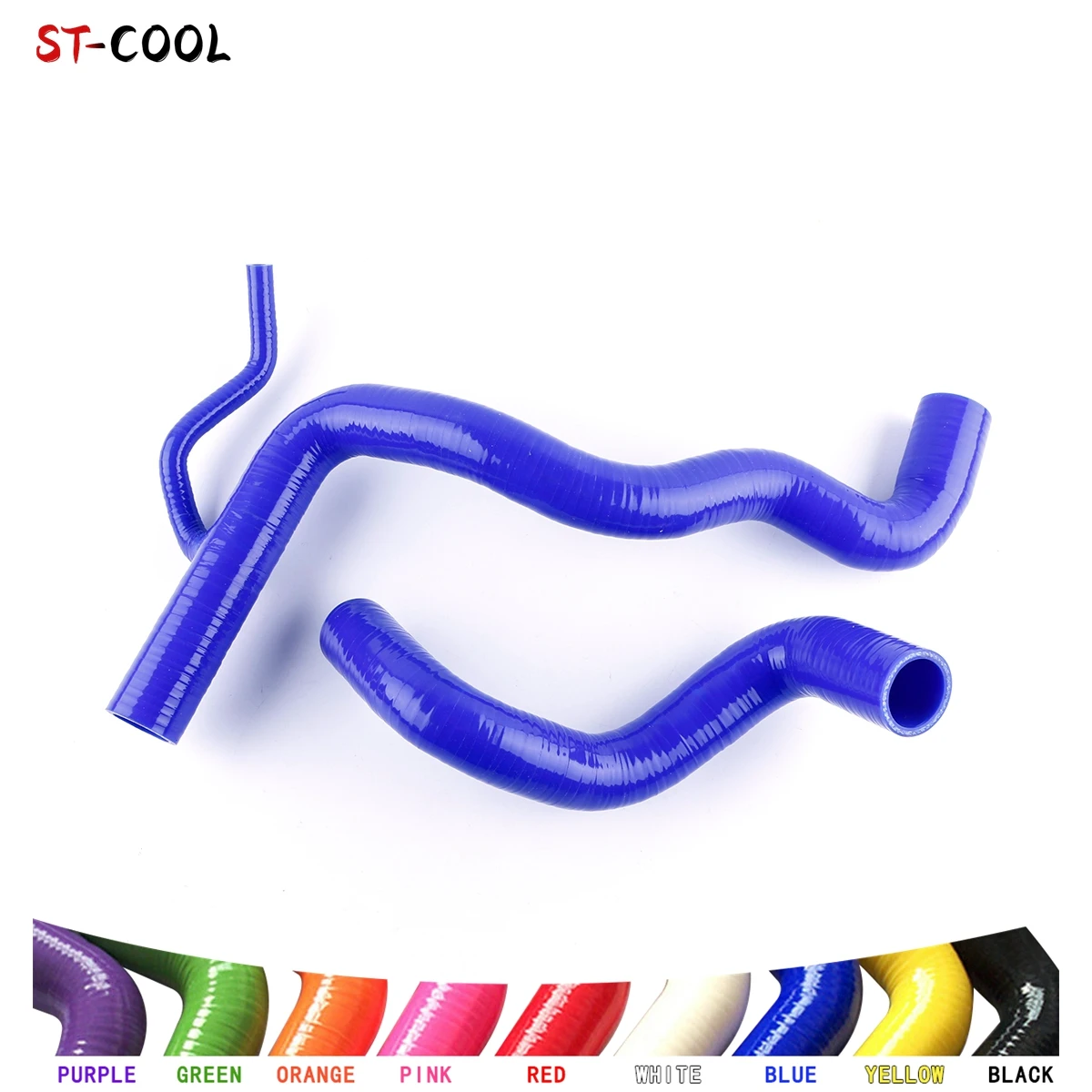 

For 2005-2012 Toyota RAV4 XA30 1AZ-FE 2AZ-FE ACA30 2.0 / 2.4L 2006 2007 2008 2009 2010 Radiator Hoses Kit Silicone Tubes 2Pcs