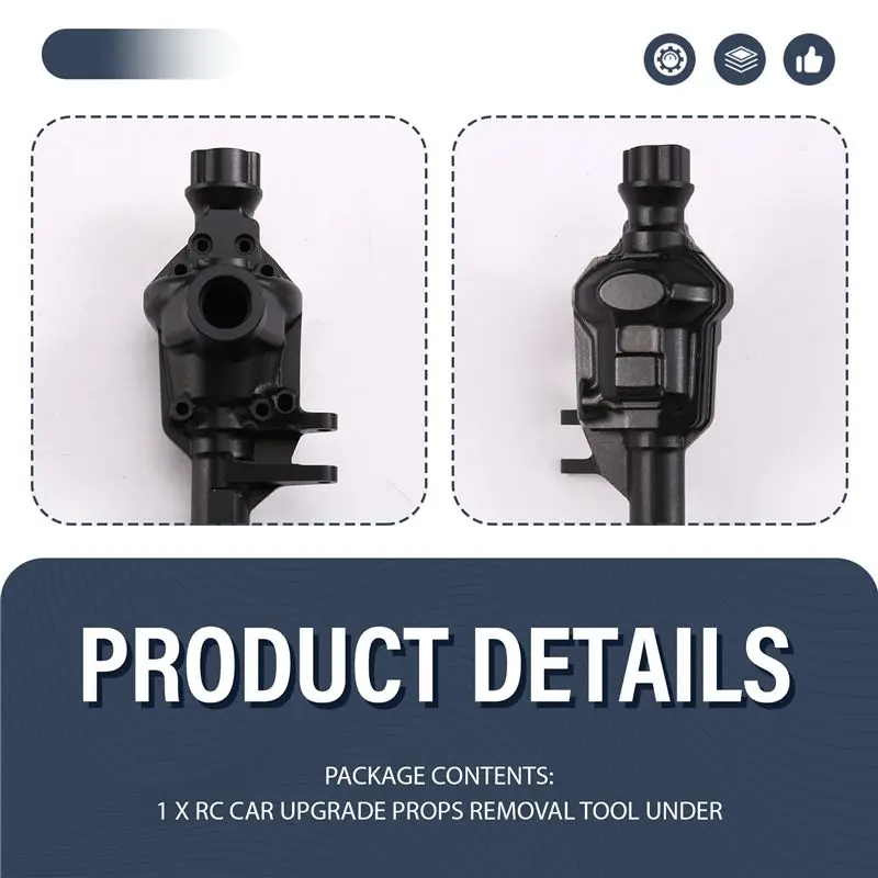 FBIL-RC Car Upgrade Brass Front Axle Housing For Wltoys 1/10 104006 104010 104020 104026 RC Car Upgrade Accessories