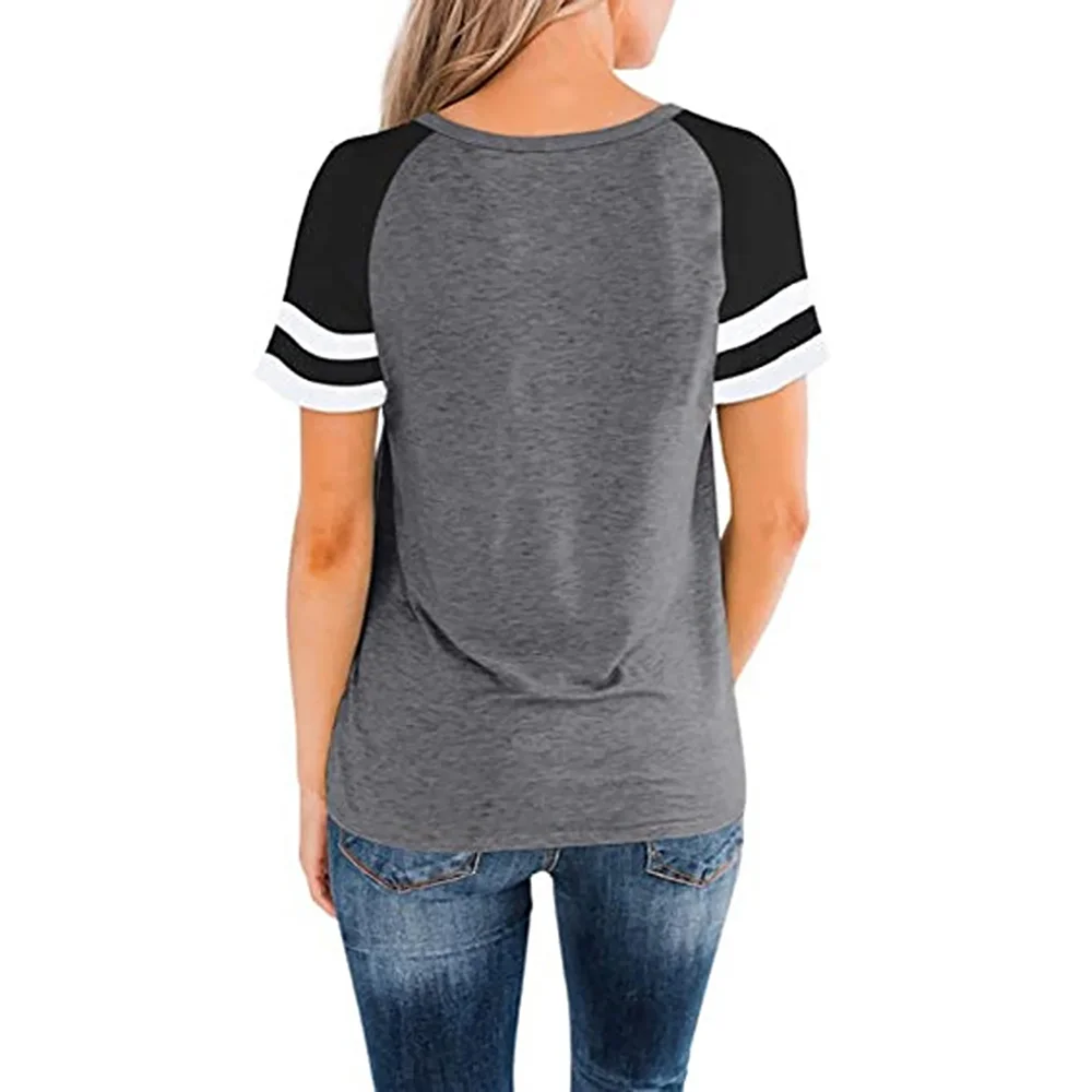 2026 Damen Sommer Neuheit: Gestreiftes Freizeit-T-Shirt mit Raglanärmeln – Weicher Stoff, Entspannte Passform, Rundhalsausschnitt, Kontrast Schwarz-Weiß – Detail 3