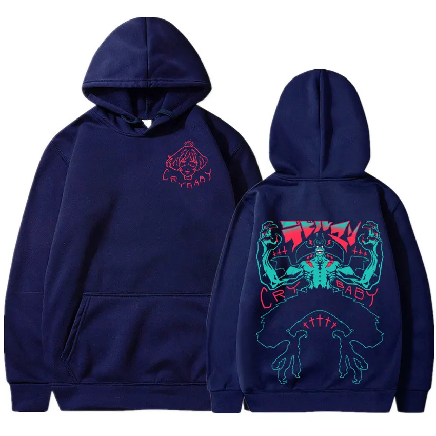 

NEWAnime Devilman Crybaby Hoodie Men's Female Manga Hooded Sweatshirt Streetwear Casual Harajuku Oversized Pullovers Y2k Clothes