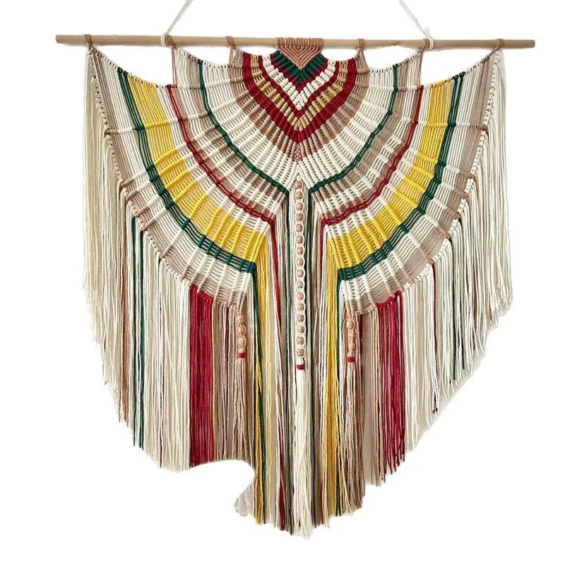 Hand woven tapestry tapestry wall pendant hanging cloth tassel