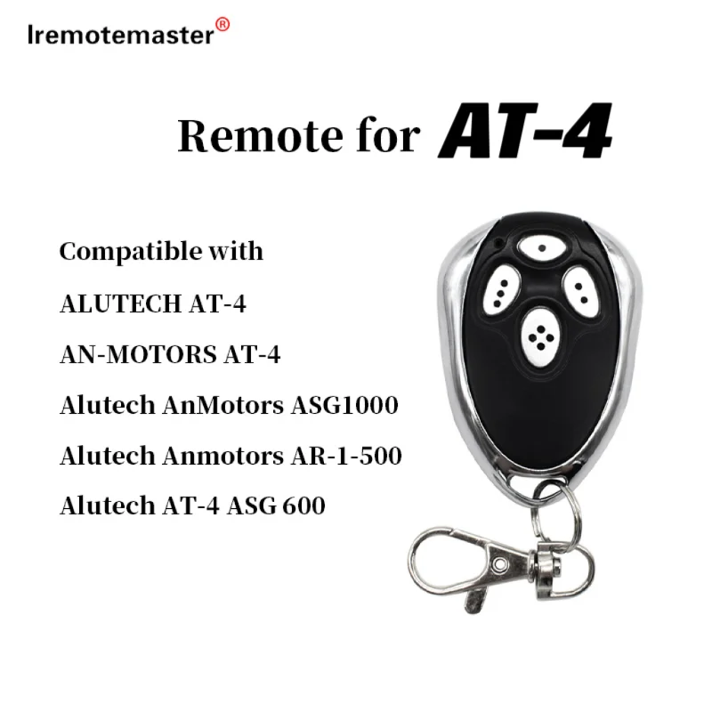 For Alutechr AT-4  Garage Door Remote Control Compatible with ASG1000 AnMotors AR-1-500 433.92MHz Rolling Code gate door Openers