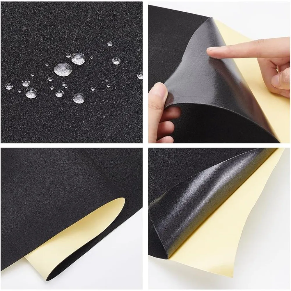 1 Rolle schwarze selbstklebende EVA-Schaumstoffrolle, 2 mm dick, wasserdichte Schaumgummiplatte zum Schutz von Möbeln, zum Füllen von Lücken, für Kostüme – Detail 4