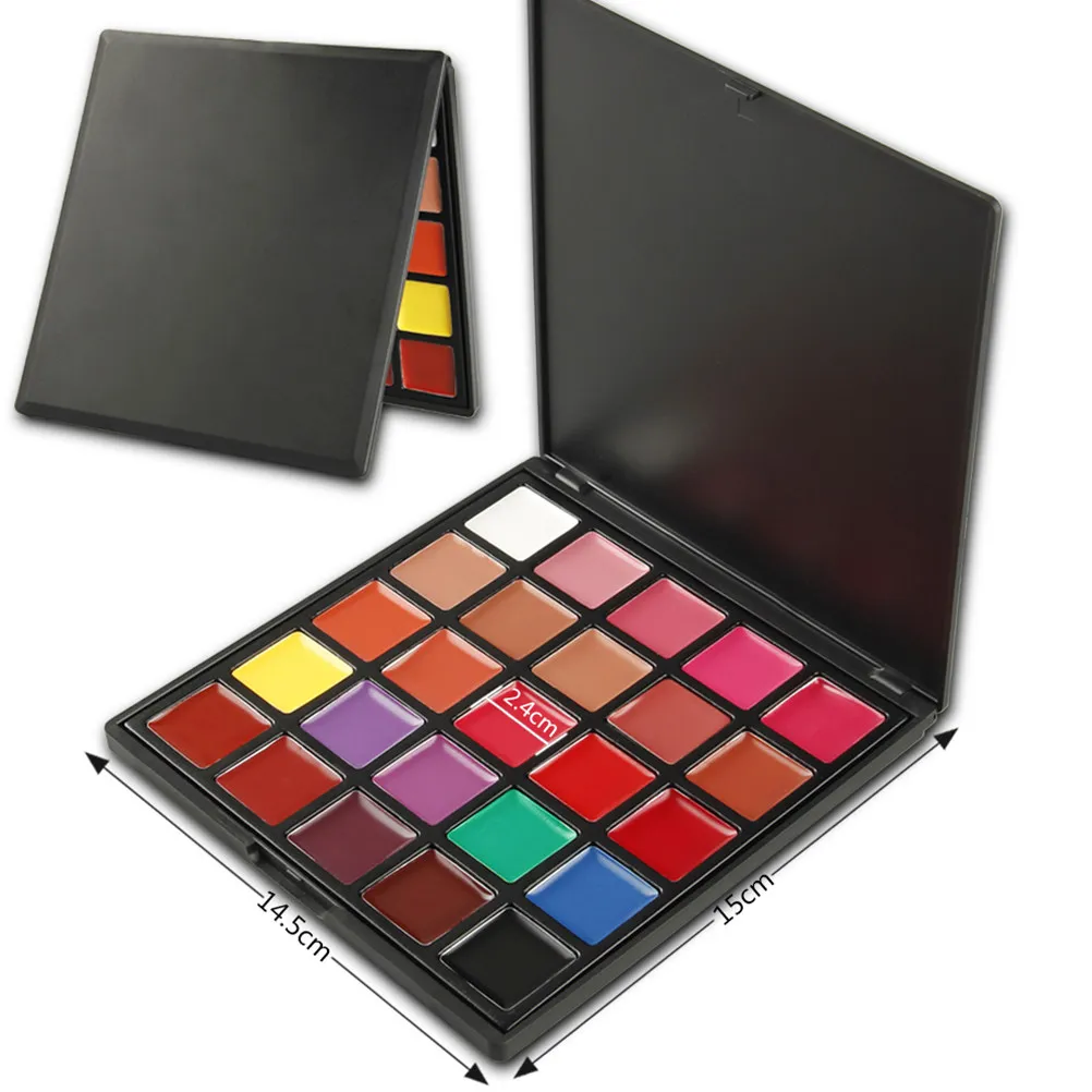 

Палитра для губной помады на 25 цветов, многофункциональная, стойкая, элегантный дизайн, незаменимый аксессуар для женского макияжа