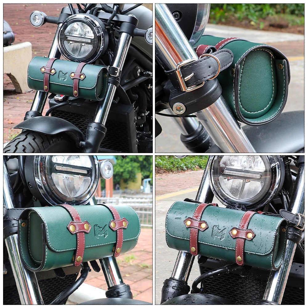 

Для мотоциклов ADNOH Rebel 250/500, 1100/300, W400, W650, SR400, XL883L: Ретро-сумка из искусственной кожи для инструментов и хранения, прочная, для сиденья мотоцикла