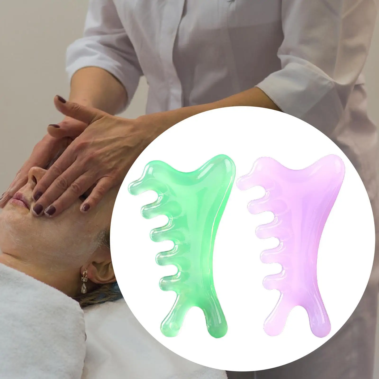 

Массажная расческа Многоцелевая расческа для ухода за головой Релаксация Гуа Ша соскабливание кожи головы