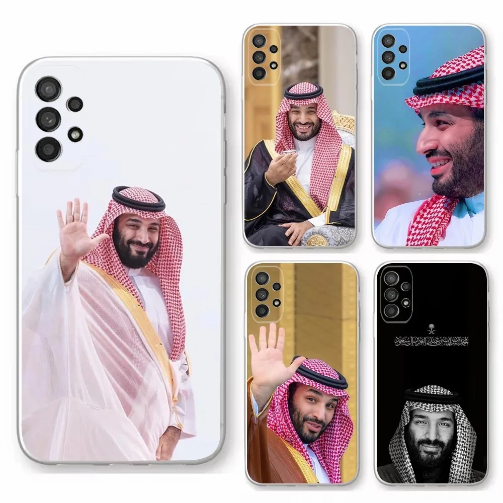 Salman of Saudi Arabia Phone Case For Samsung Galaxy A71,70,52,40,51,31,A50,21S,30S,Note20ultra Transparent Cover