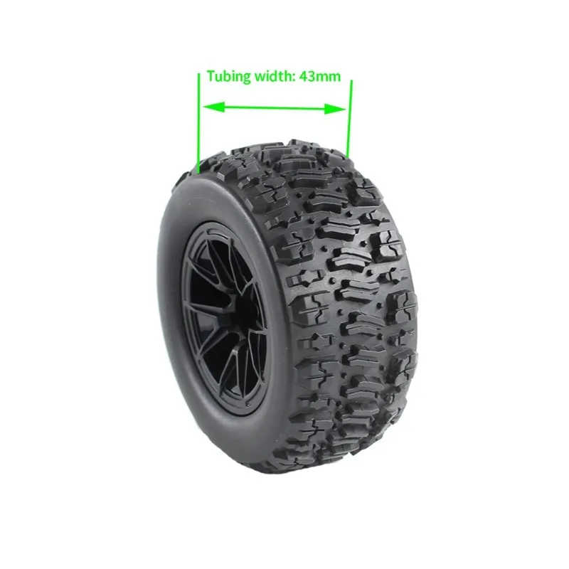 MACH-For SCY 16101/16101PRO 16102 16102PRO 1/16 Scale RC Car Accessories- S-Pattern Large Foot Off-Road Tires(4Pcs), 90Mm In Siz