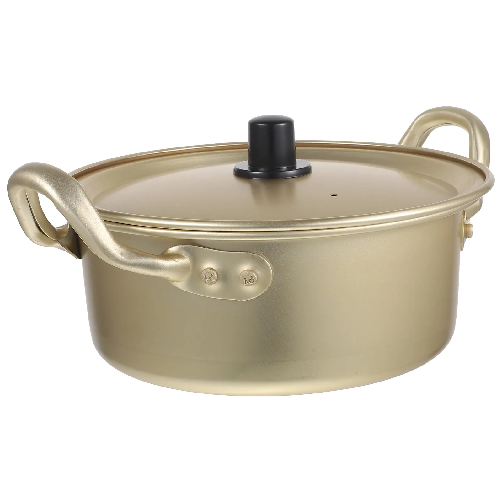 

Aluminum Cooking Pot Practical Non-Stick Handle Multi-Function Open Fire Heating Pot Ideal for Instant Noodles Baby Food