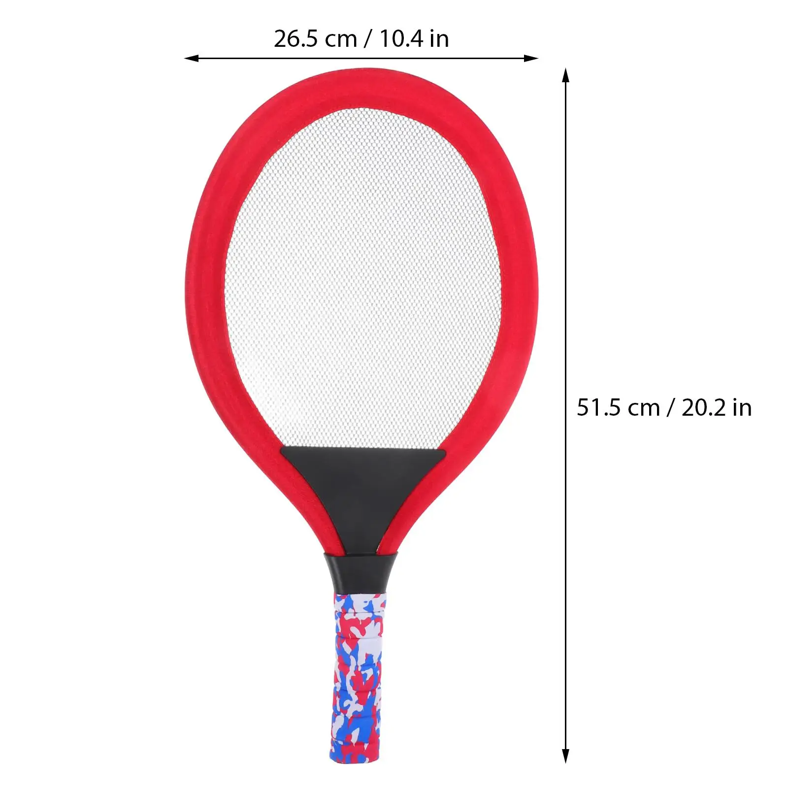 Raqueta de tenis para bebé, raqueta de playa de gran tamaño para niños pequeños, raquetas grandes rojas, raquetas de bádminton para niños