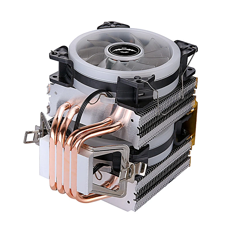 Imagem -04 - Qiuzaim-refrigerador de Cpu com Torre Dupla Heat Pipe Ventilador Pwm Instalação Lga2011 X79 X99 2066 e5 115x 1200 1700 i3 i5 Amd Refrigeração Eficiente