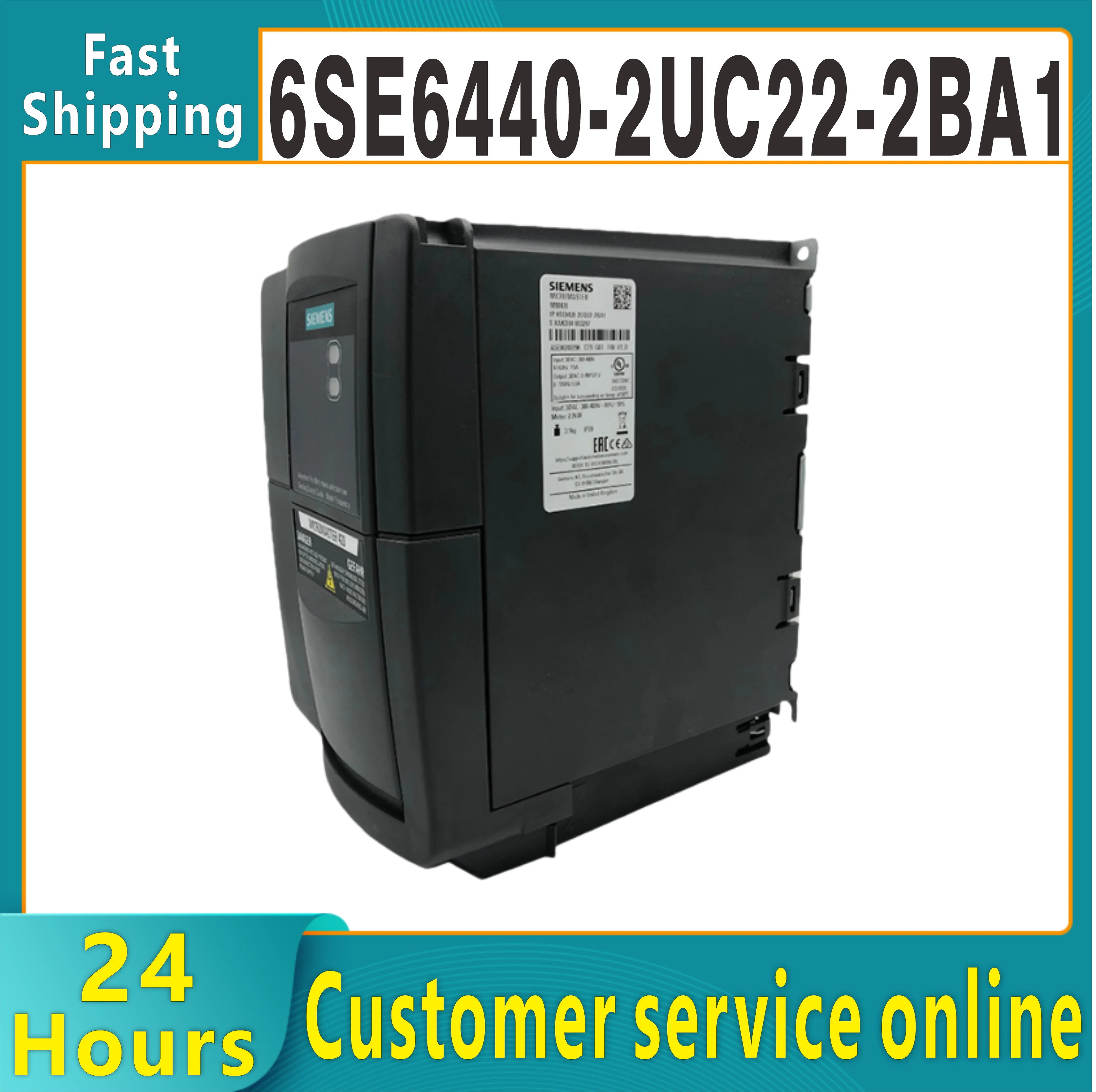 

Original 6SE6440-2UC22-2BA1 2.2kW M440 frequency converter filter operation panel 6SE64402UC222BA1
