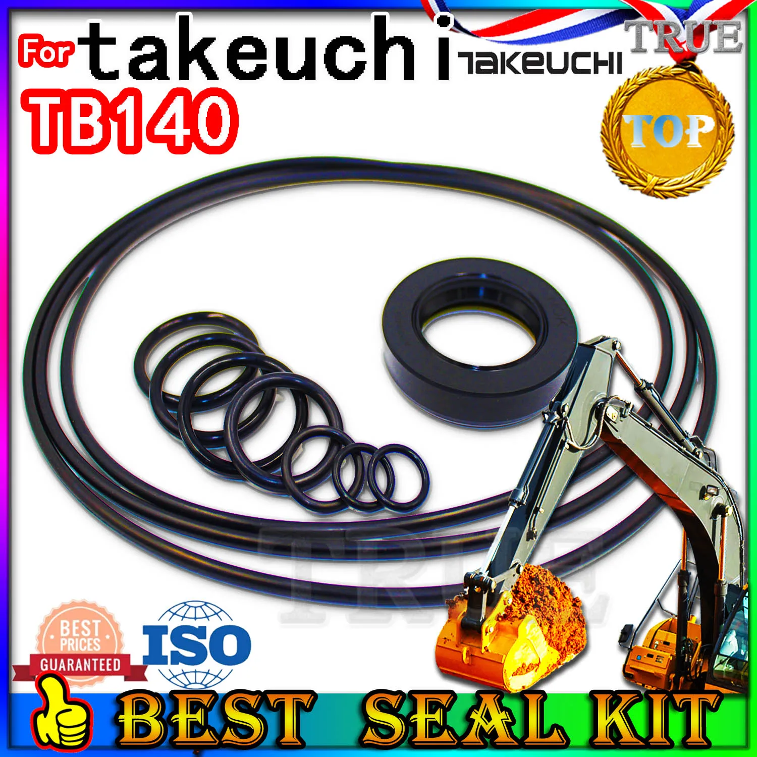 

For TAKEUCHI TB140 Oil Seal Repair Kit Boom Arm Bucket Excavator Hydraulic Cylinder Pilot Regulator Injector Foot PPC Loader