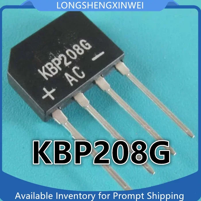 1PCS KBP208G Rectifier Bridge KBP208 Flat Bridge Heap 2A800V DIP4 Spot