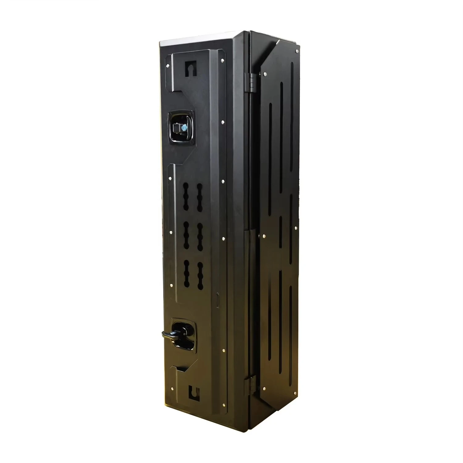 

Aluminum toolbox with safety lock truck rear storage box, suitable for outdoor use in RV pickups