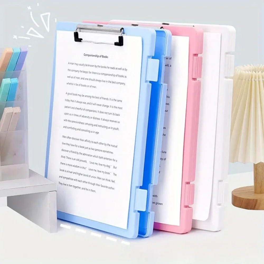 Organized Plastic Document Organizer Writing Board WordPad Certificate File Container Storage Box