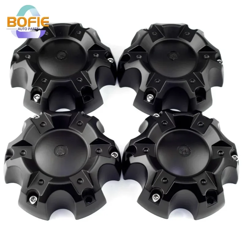 silver 1pcs/black 4pcs/black 1pcs/silver 4pcs  ABS 6 Lug Car Wheel Center Hub Cap For Protector Rims Universal Accessories Matt