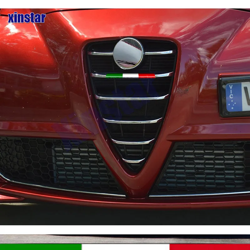 Car Front Grille Sticker For Alfa Romeo Mito GTA 159 TI Brera 147 Auto Accessories