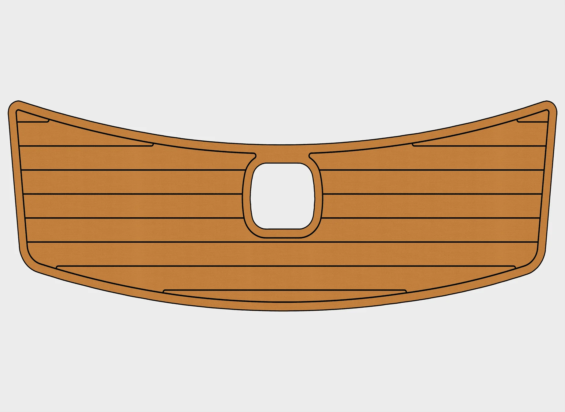 Marine Faux Teak EVA Non-Slip Mat -2005 Malibu Sunscape LSV Self-Adhesive 1/4