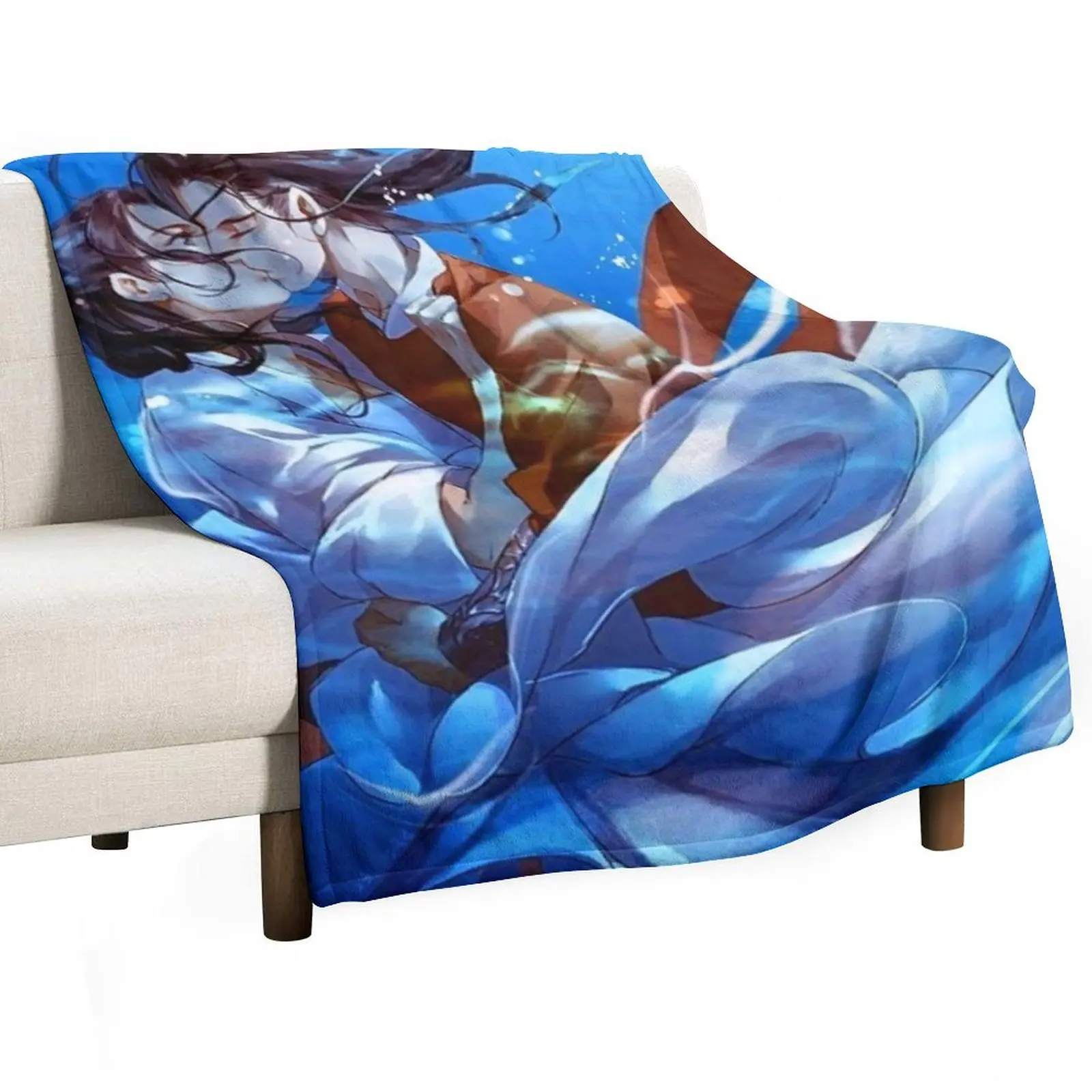 

heaven officials blessing Throw Blanket Flannel Fabric Blankets For Baby anime Blankets