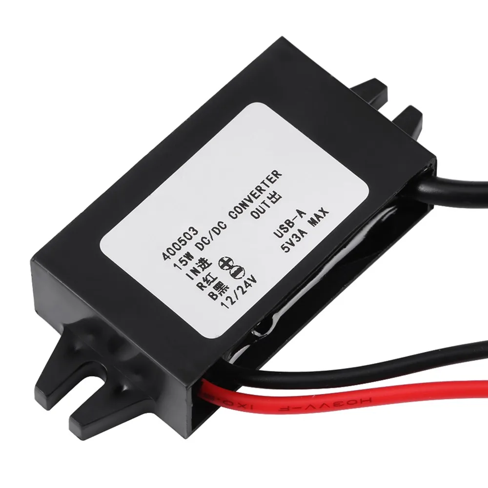 12V to 5V DC-DC Buck Converter 3A Output Wide Input Voltage Step Down Converter Multi-purpose Power Supply Adapter Electronics