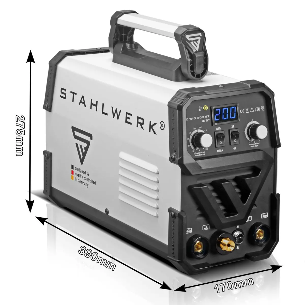 

Stahlwerk Portable 2in1 TIG MMA Multi-Function Welder Machine DC TIG200 IGBT Inverter 220V Laser Welding Machine