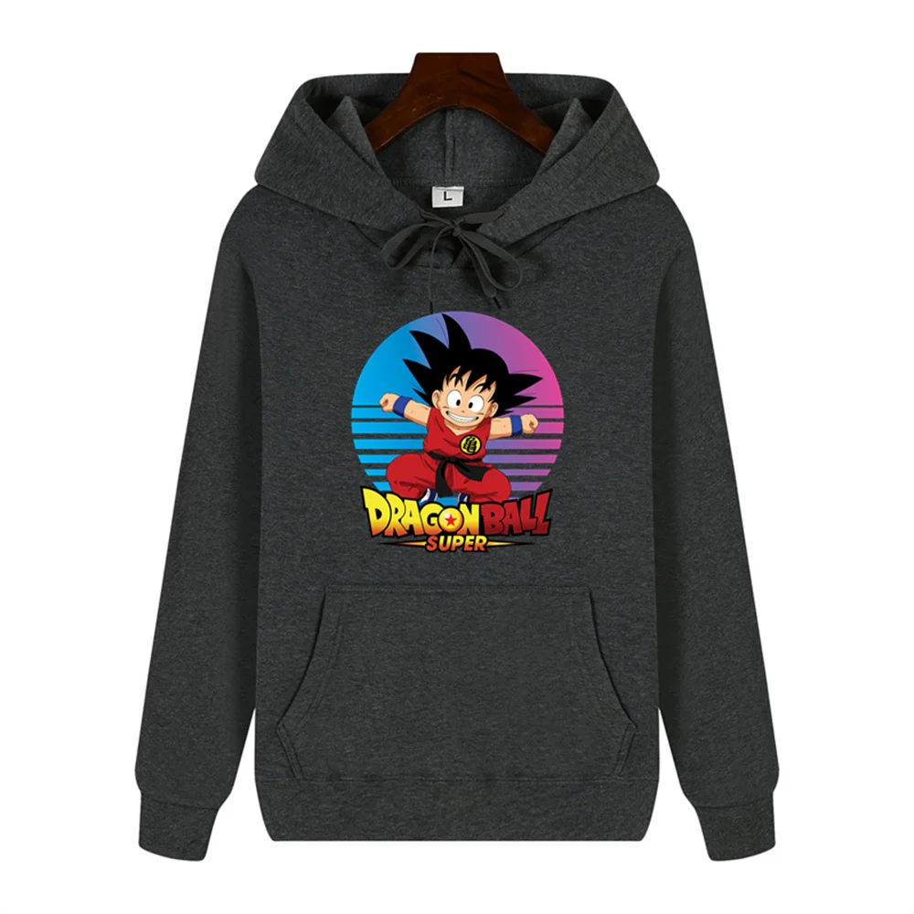 High-end quality men's hoodie hoodie Seven Dragon Ball Goku chest printed autumn and winter thick warm casual jacket