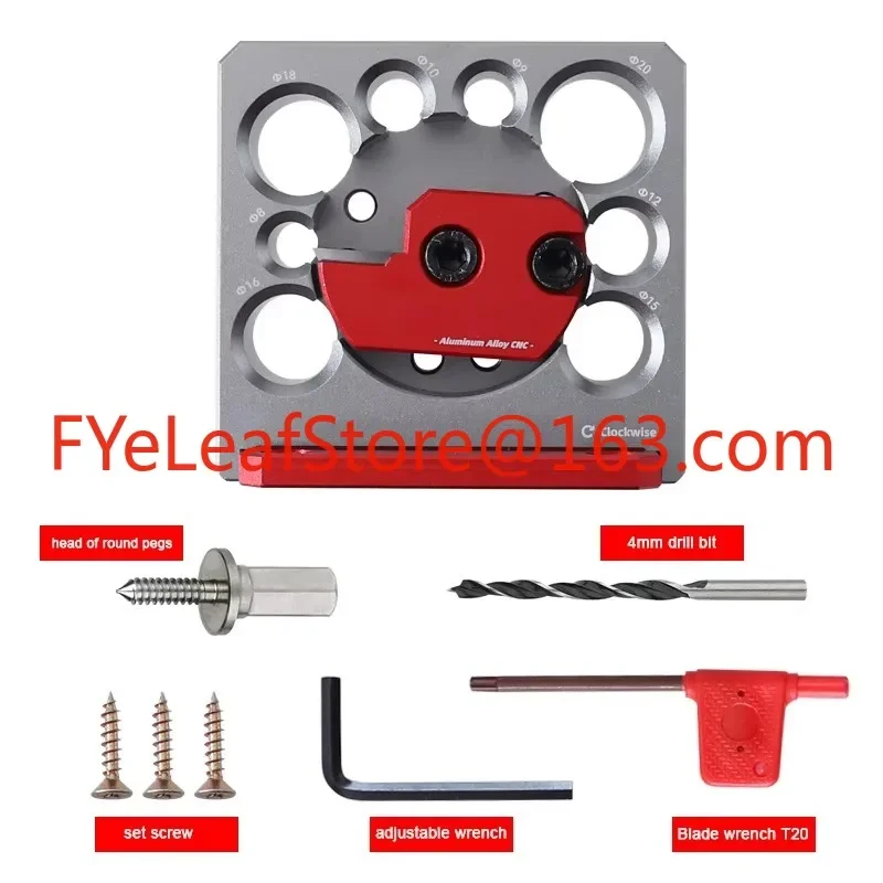 8-hole electric drill turner Adjustable Woodworking Electric Drilling Dowel Maker DIY Tools