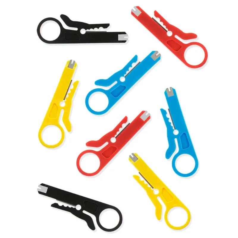 Cable Stripping Wire Cutter Crimping Tool Multi Stripper Knife Crimper Pliers Mini Portable Decrustation Electrical Straight image 3