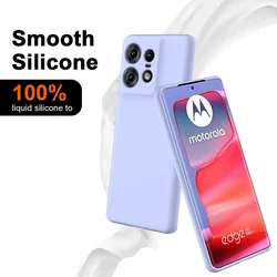 For Moto EDGE 40 NEO Cases on Luxury Liquid Silicone Case for Motorola G84 G54 G POWER G Play G72 G53 G82 G32 G52 Cover Caque