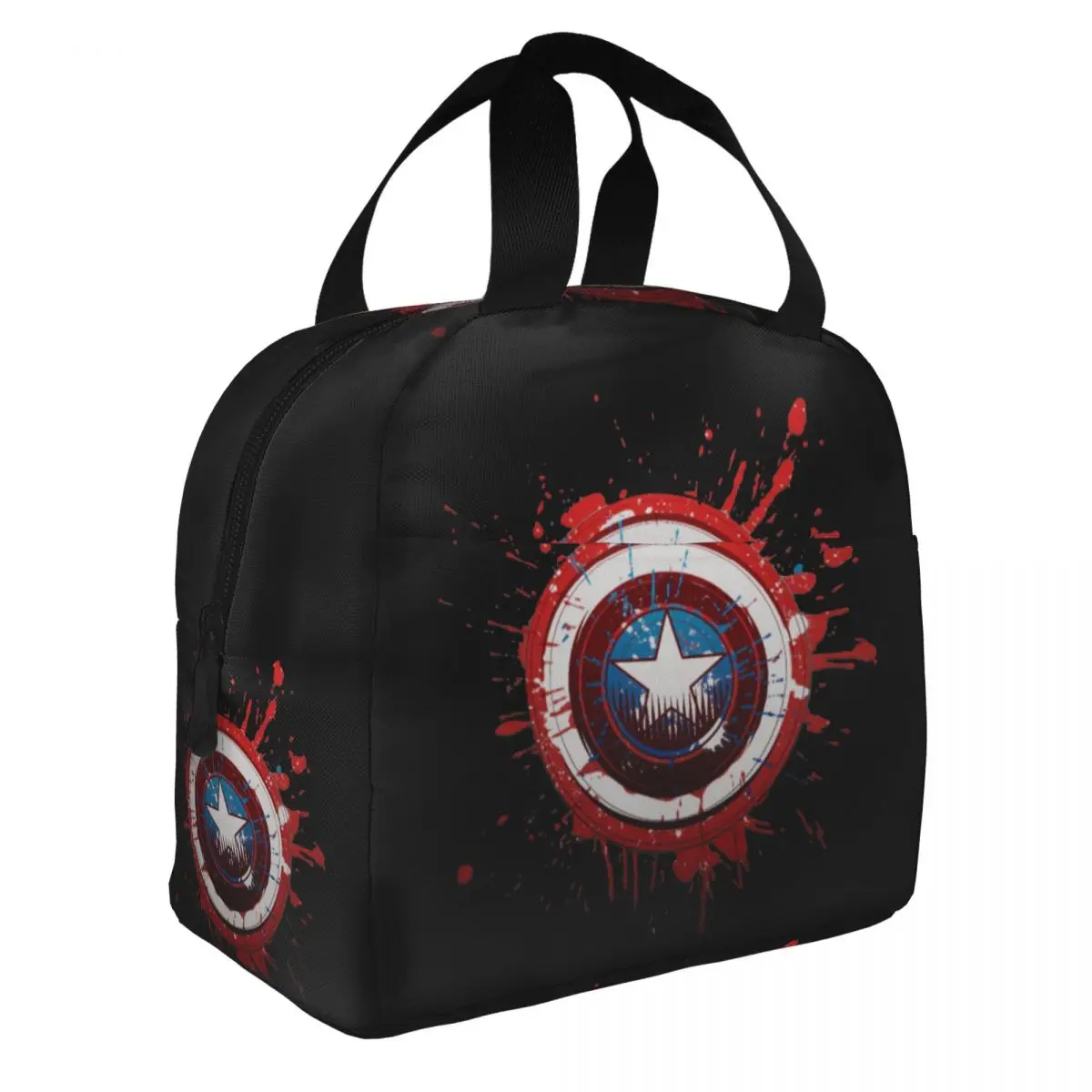 Female Outdoor Ice Bag Hot Selling Marvel Casual Captain America Large CapacityLunch Food BoxChildren's School