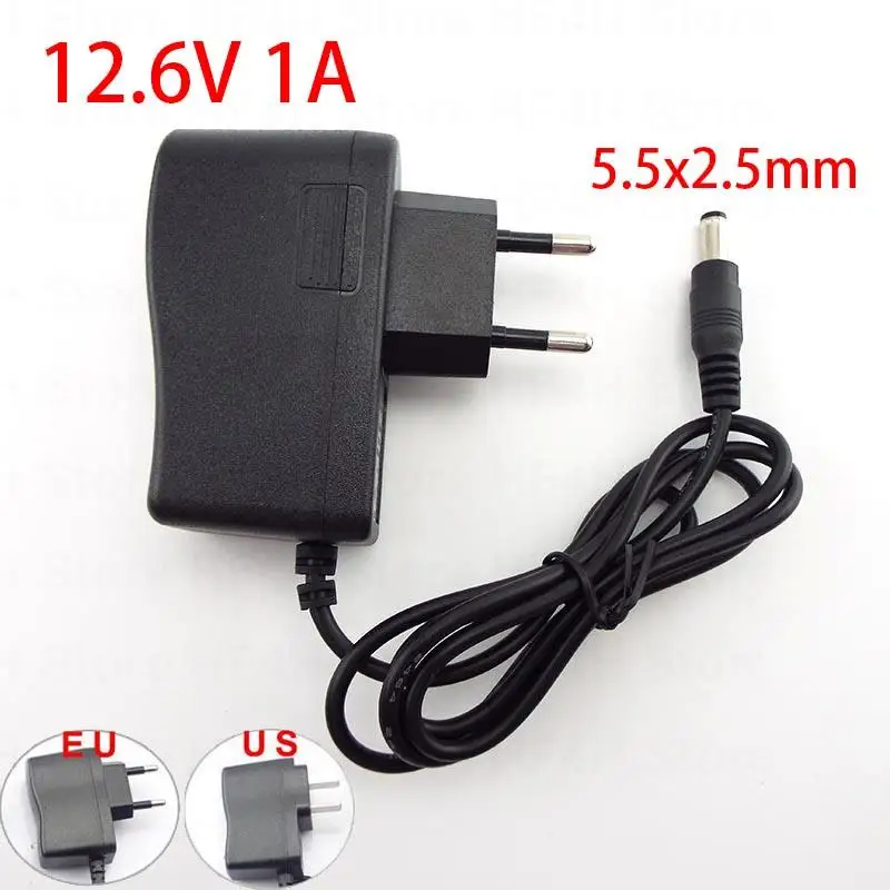 AC 100-240V DC 4.2V 8.4V 12.6V 16.8V 1A 1000MA Adapter Power Supply 8.4 12.6 16.8 V Volt charger plug 18650 lithium battery B4