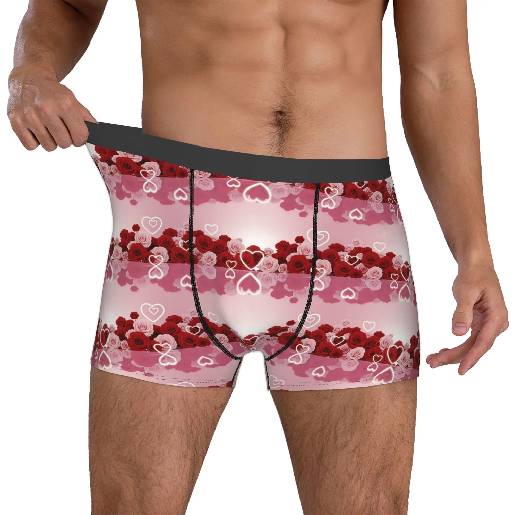 Fashion Luxury High 3D Floral Boxers Shorts Panties Male Underpants Comfortable Fashion Trend 3D Flowers Briefs Underwear