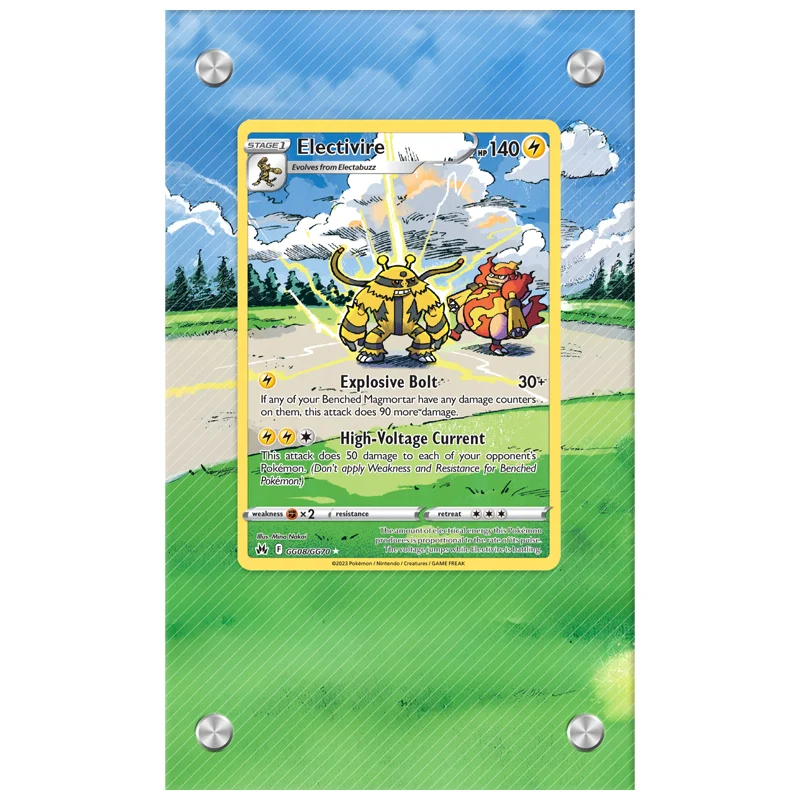 بطاقات البوكيمون الطوب PTCG Electivire Dialga Entei Lapras Keldeo Raikou أنيمي لعبة توسيع الفن هدية الاكريليك واقية لتقوم بها بنفسك لعبة