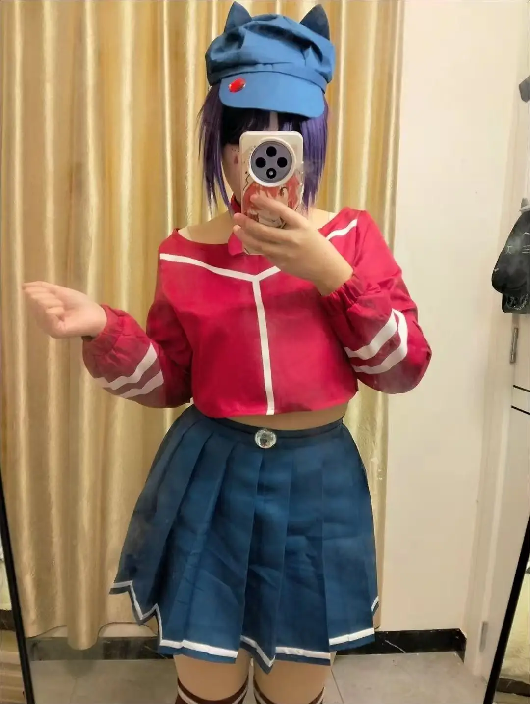 

Костюм для косплея Yandere Outfit Electronic Girlfriend Play Miside Crazy Mita 2026, парик для ролевых игр, женский, основной комплект