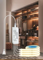 Tira de luces LED para debajo del gabinete, lámpara de luz de fondo, barrido manual, pegatina de 3M, estante de cocina, despensa, escaparate, dormitorio, armario