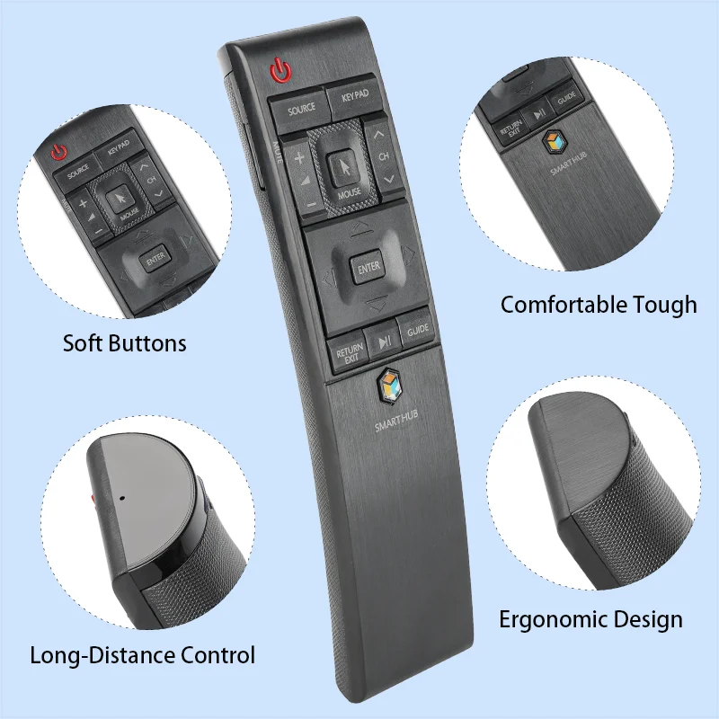 BN59-01220E RMCTPJ1AP2 for Samsung HUB 4K Curved TV Remote Control UN55JU6700F UA55JS8000W UA55JS9000W UA55JU6600W UA55JU7000W