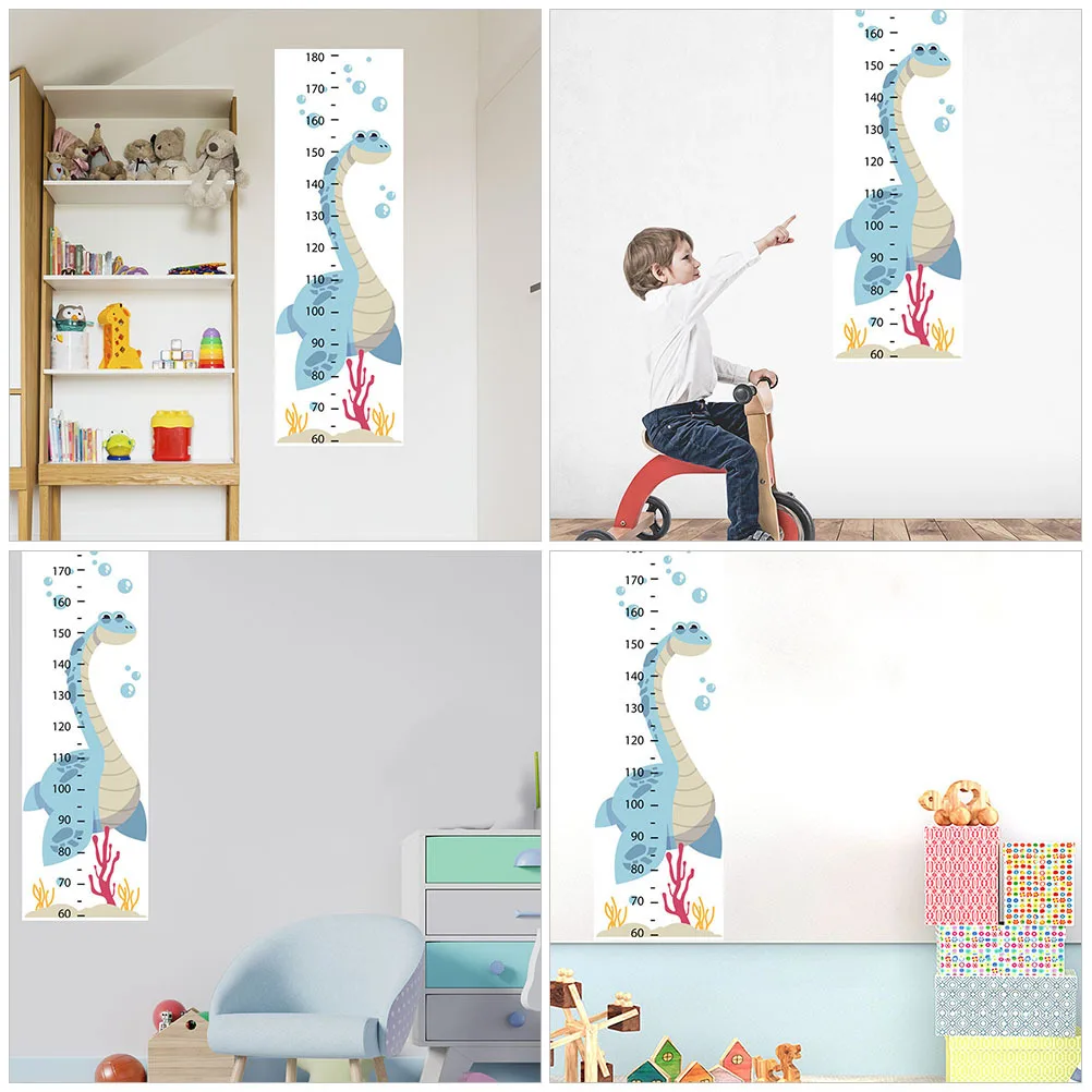 

1 Sheet Growth Chart for Kids Self-Adhesive Height Sticker Cartoon Animal Design Kids Room Wall Decoration Nursery Decal