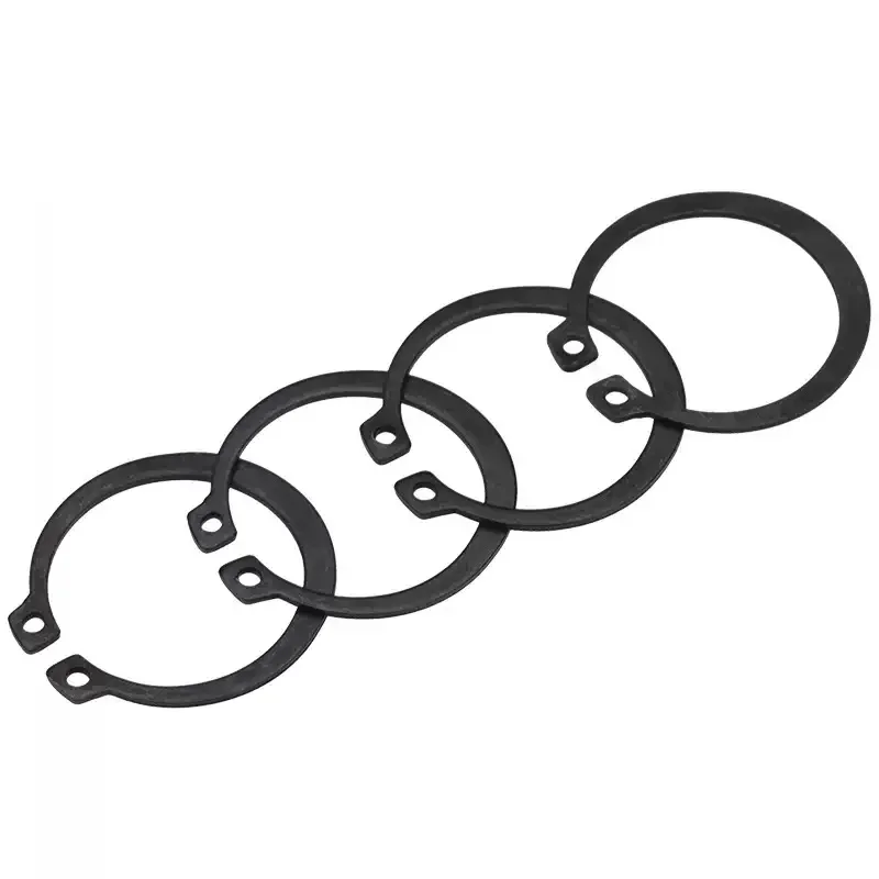 M21-M200 65 Manganstahl Elastischer Sicherungsring für Achse C-Typ Äußerer Sicherungsring Schnappverschluss Elastische Klemme – Detail 2