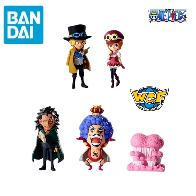 

BANDAI Genuine One Piece WCF Peach island Revolutionary Army Dragon Sabo Emporio Ivankov Anime Action Figures Toy Kids Gift