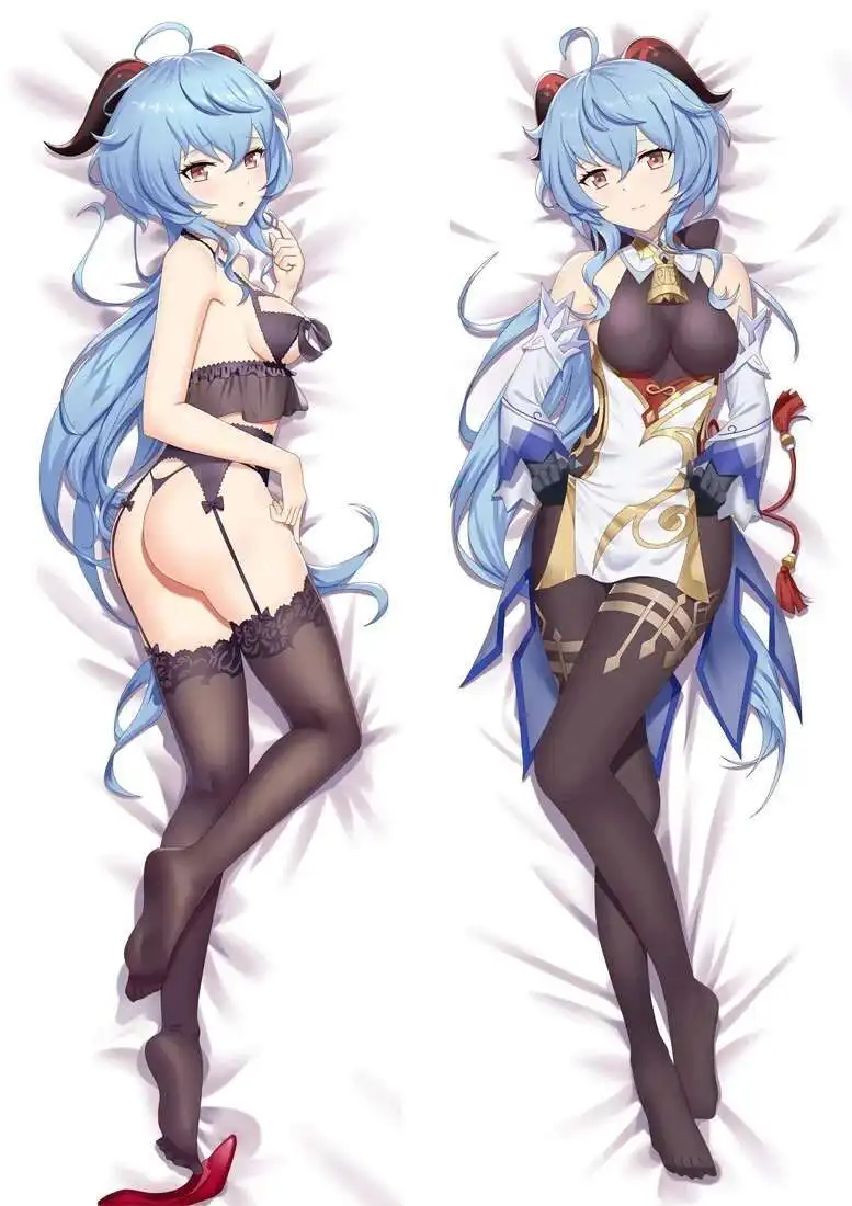 Gioco Genshin Impact Ganyu Cosplay Sexy Dakimakura 50*160 cm Federa Hing Body Prop