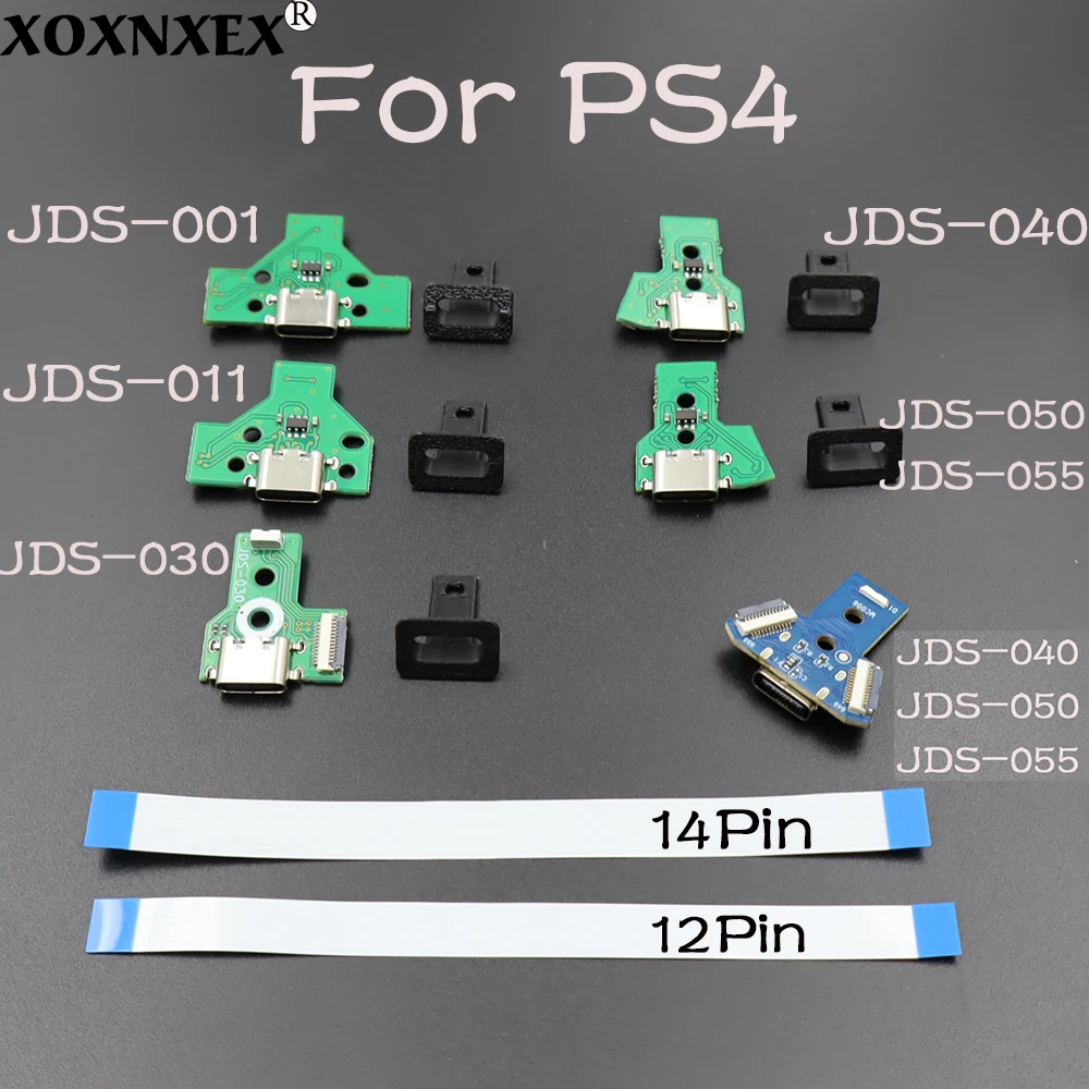 1Set Type-C Fast Charging Board For PS4 Controller DIY Charger Port With Flex Replacement for PS4 JDS-010/011/030/040/050/055