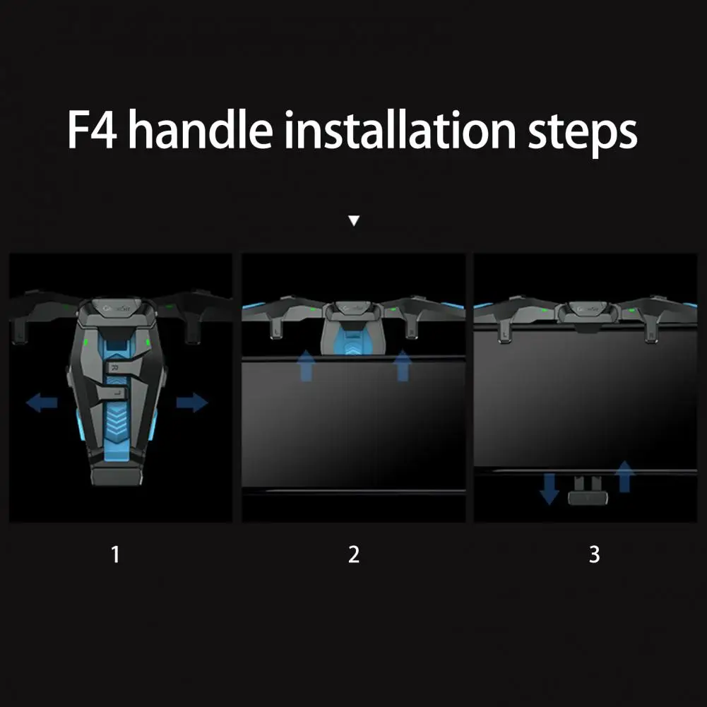 1 Set Unique Gamepad Triggers Foldable Plug Play Game Controller Video Games External Controller