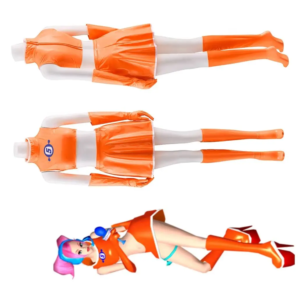 

Ulala Cosplay Game Space Channel 5 Costume Sexy Women Crop Top Skirts Dancing Suit Halloween Carnival Party Stage Show Outfits
