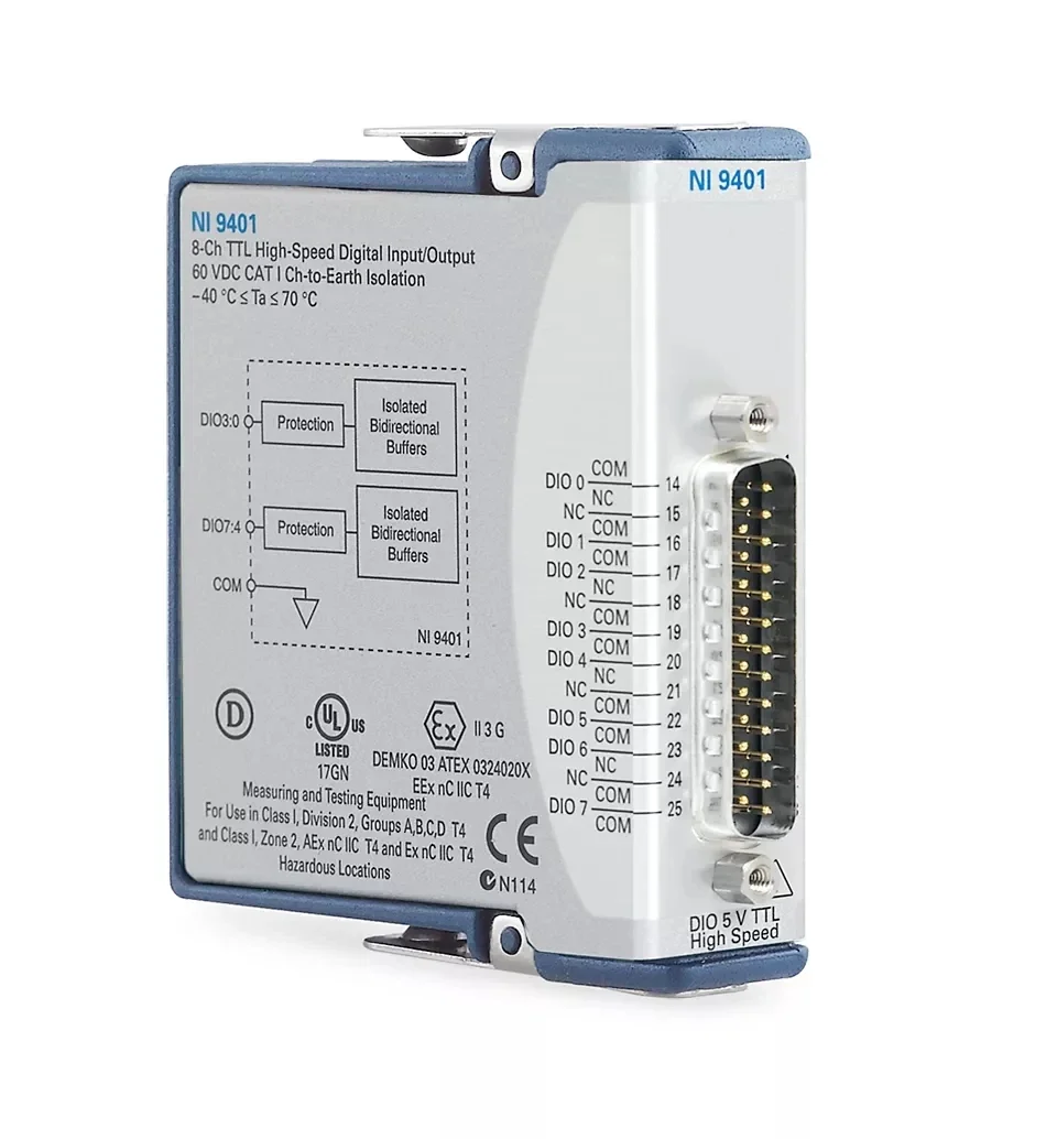 

NI 9401 Bidirectional Digital I/O Module 779351-01