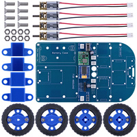 OPEN-SMART N20 Gear Motor 4WD Smart Robot Car Chassis Kit Bluetooth-compatible Control with Tutorial Compatible for Arduino